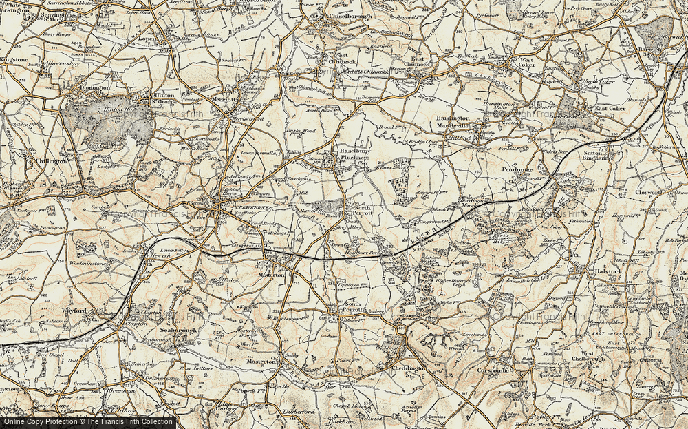 Old Map of North Perrott, 1898-1899 in 1898-1899