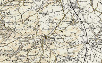 Old map of North Petherton in 1898-1900