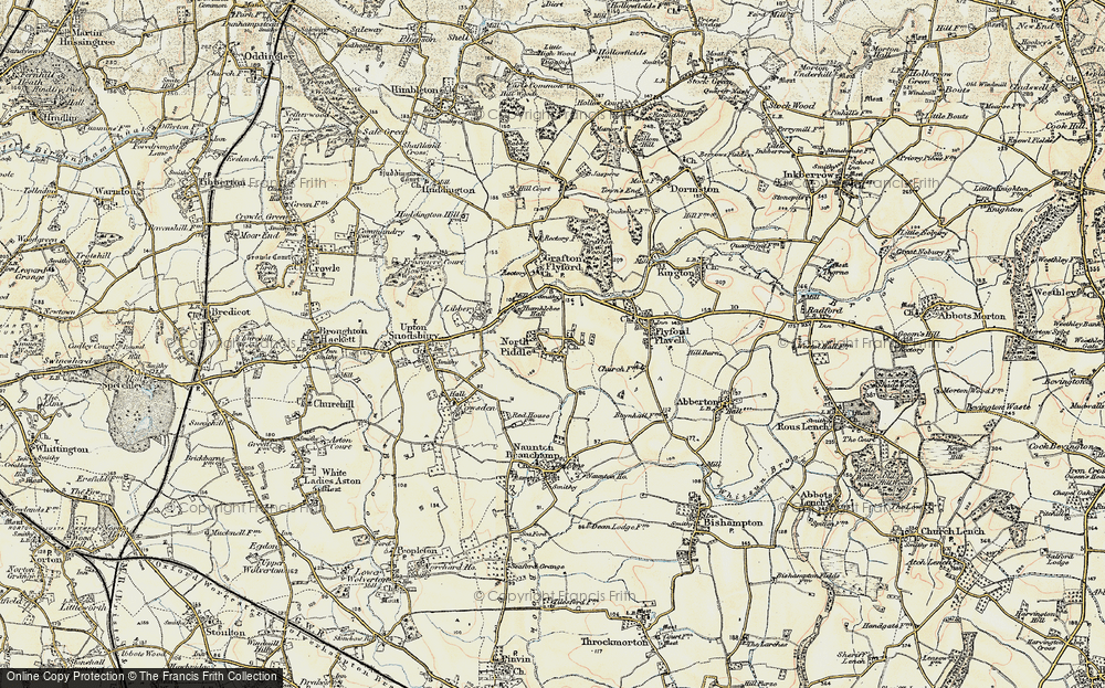 Old Map of North Piddle, 1899-1902 in 1899-1902
