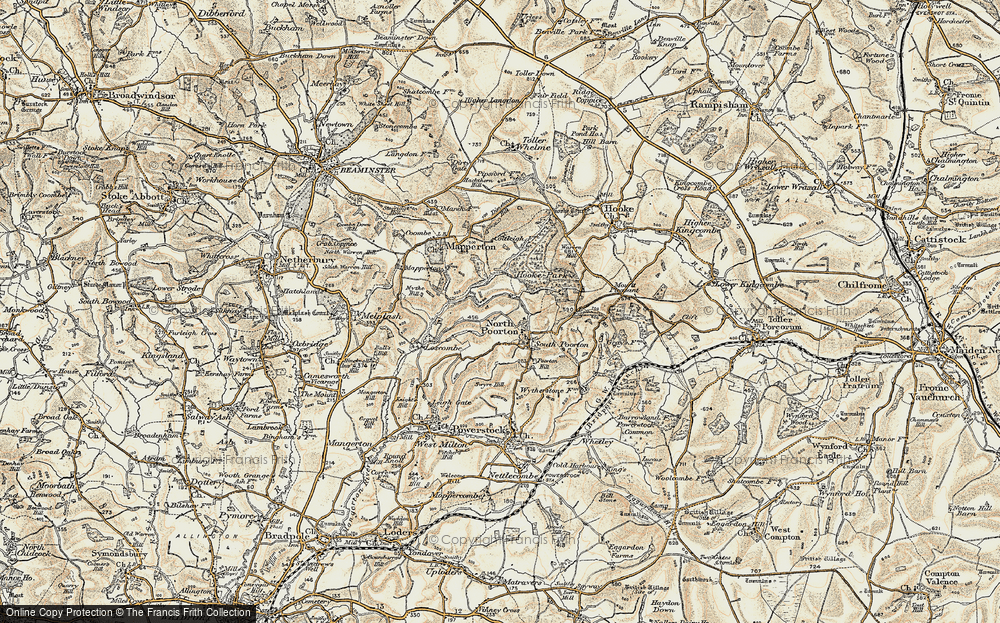 Old Map of North Poorton, 1899 in 1899