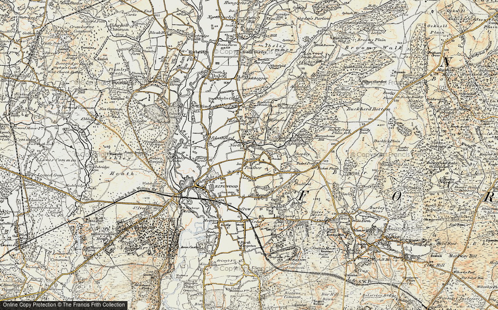 Old Map of North Poulner, 1897-1909 in 1897-1909