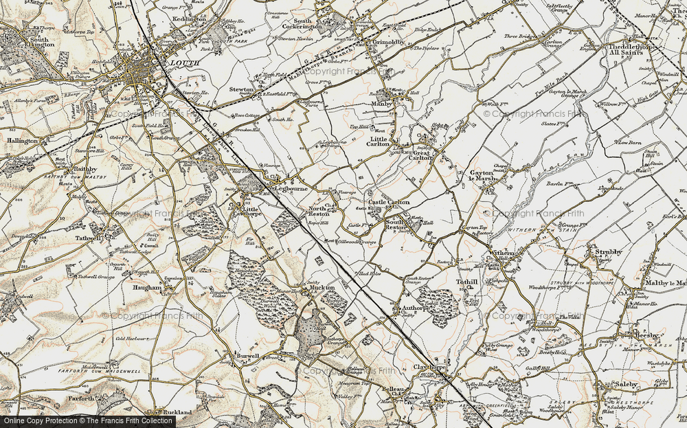Old Map of North Reston, 1902-1903 in 1902-1903