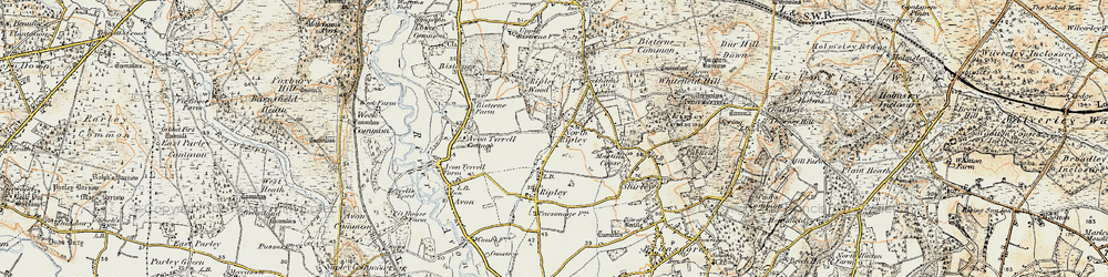 Old map of North Ripley in 1897-1909