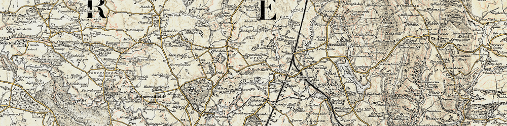 Old map of Lighthey in 1902-1903