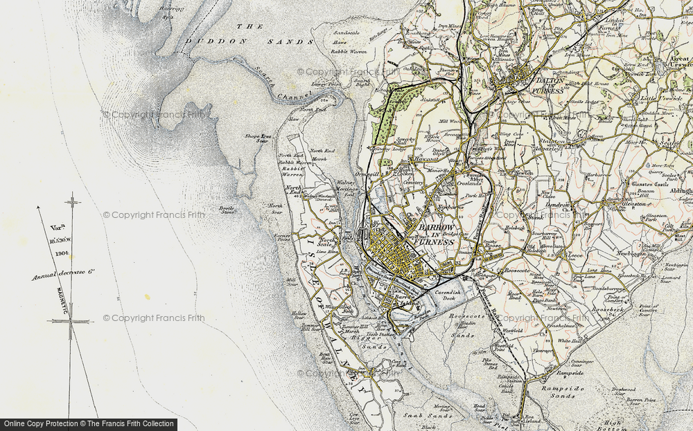 Old Map of North Scale, 1903-1904 in 1903-1904
