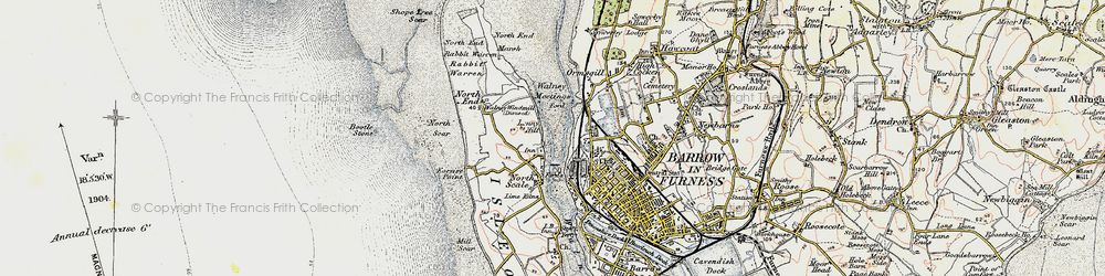 Old map of North Scale in 1903-1904