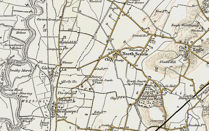 Old map of North Scarle in 1902-1903