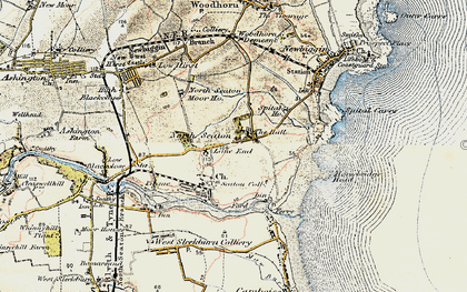 Old map of North Seaton in 1901-1903