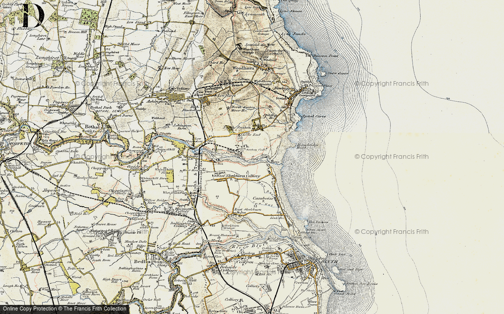 Old Map of North Seaton Colliery, 1901-1903 in 1901-1903