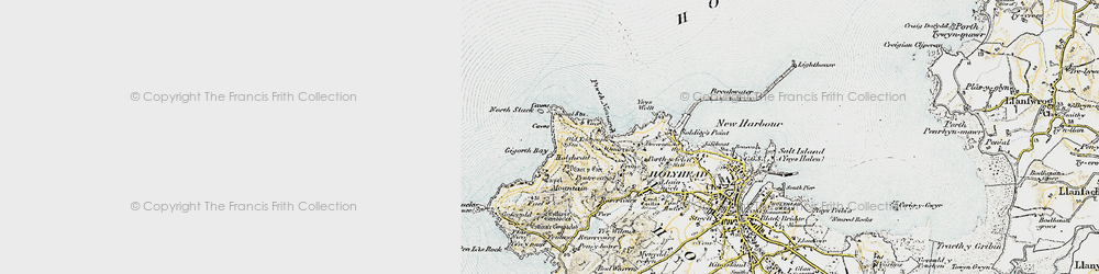 Old map of North Stack in 1903-1910