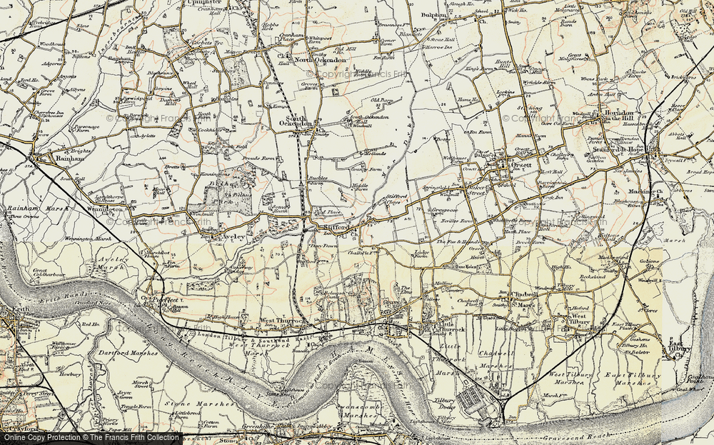 Old Map of North Stifford, 1897-1898 in 1897-1898