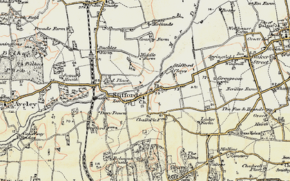 Old map of North Stifford in 1897-1898