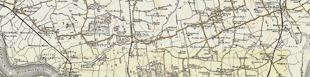 Old map of North Stifford in 1897-1898