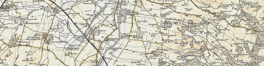 Old map of North Stoke in 1897-1898