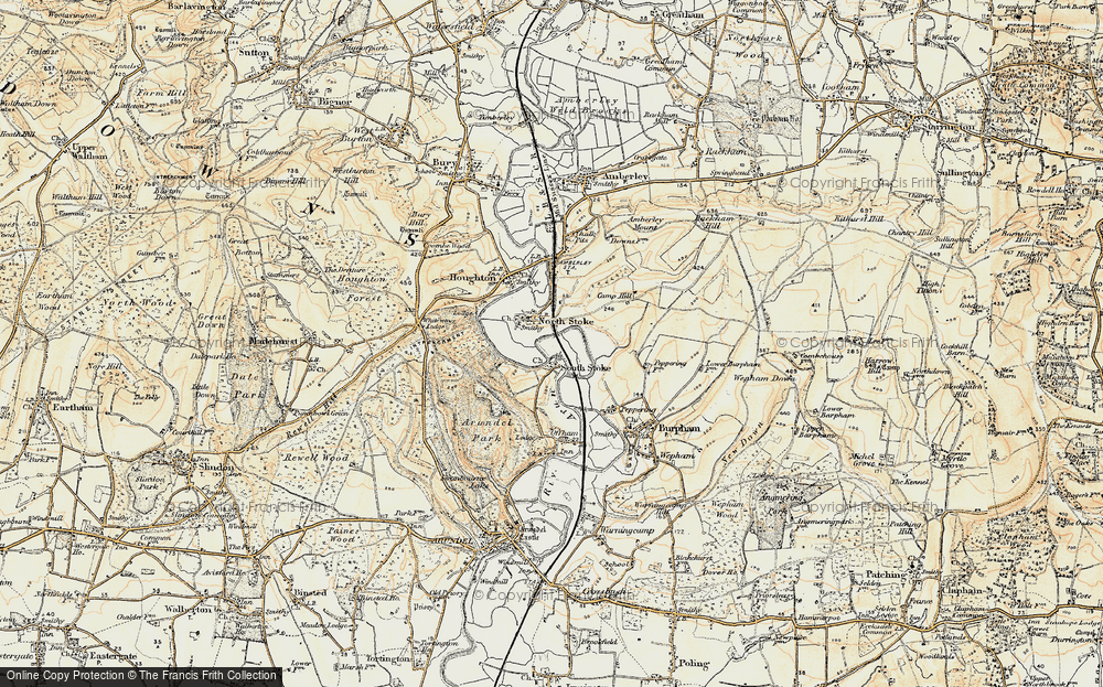 Old Map of North Stoke, 1897-1899 in 1897-1899