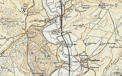 Old map of North Stoke in 1897-1899