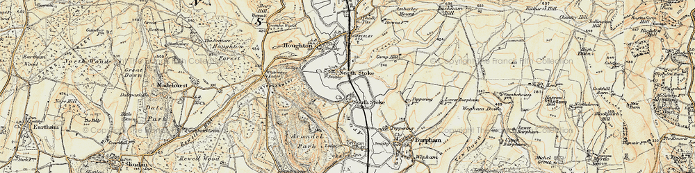 Old map of North Stoke in 1897-1899