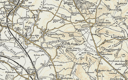 Old map of North Stoke in 1899