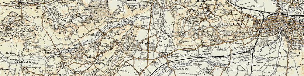Old map of North Street in 1897-1900
