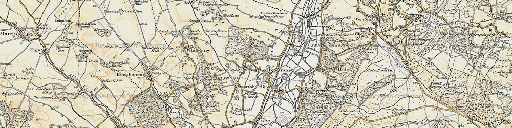 Old map of Breamore Wood in 1897-1909