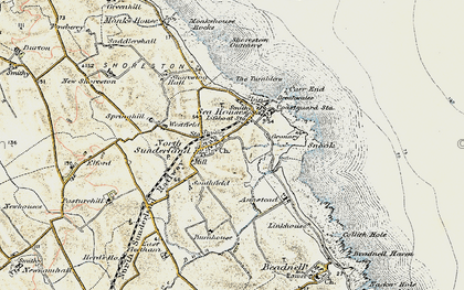 Old map of North Sunderland in 1901-1903