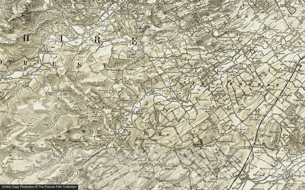 Old Map of North Synton, 1901-1904 in 1901-1904