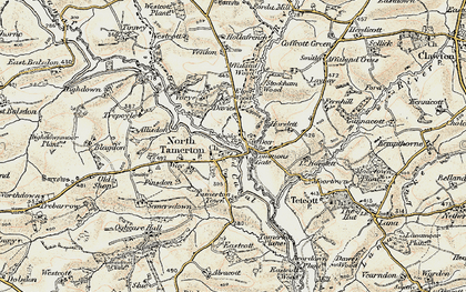 Old map of Affaland Wood in 1900