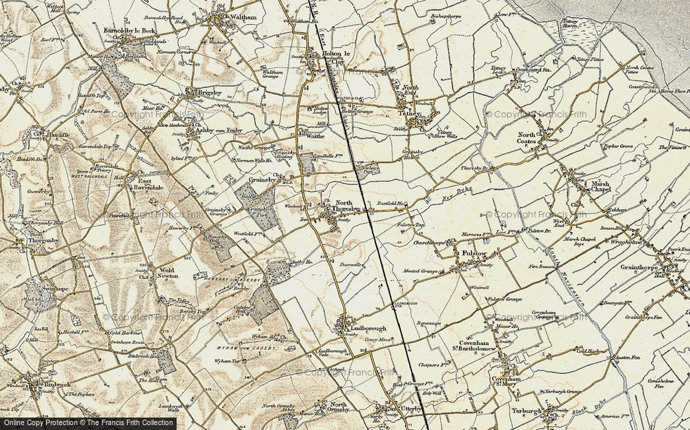 Old Map of North Thoresby, 1903-1908 in 1903-1908