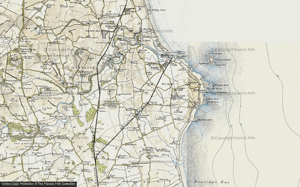 Old Map of North Togston, 1901-1903 in 1901-1903