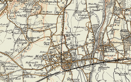 Old map of North Town in 1897-1909