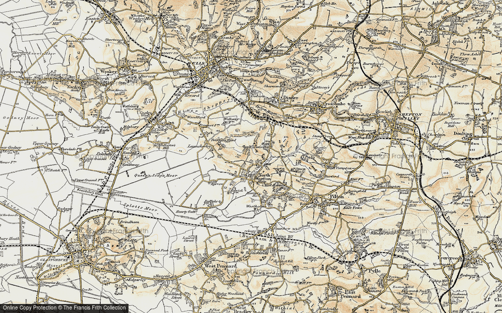 Old Map of North Town, 1899 in 1899