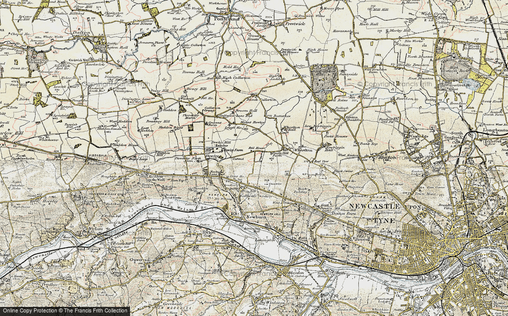Old Map of North Walbottle, 1901-1903 in 1901-1903