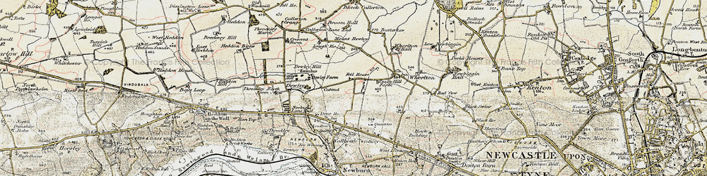 Old map of North Walbottle in 1901-1903