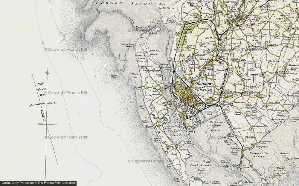 Old Maps of North Walney, Cumbria - Francis Frith