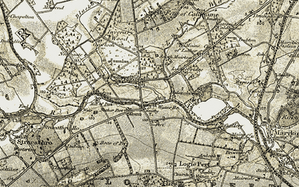 Old map of Balmakewan in 1908