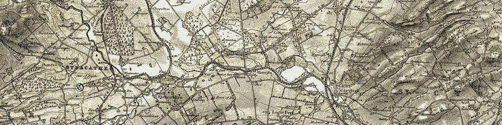 Old map of Balmakewan in 1908