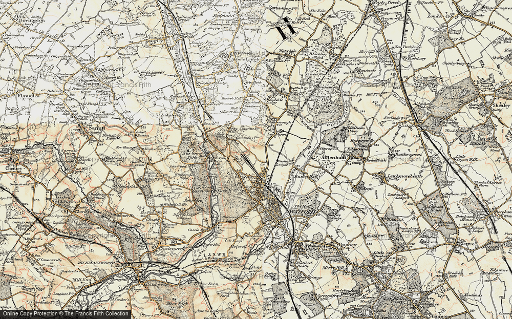 Old Map of North Watford, 1897-1898 in 1897-1898