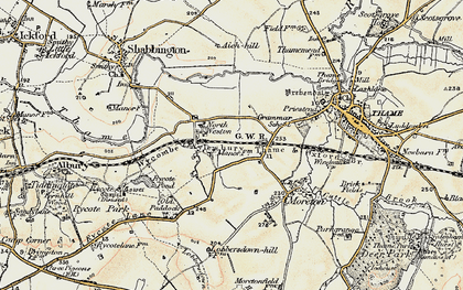 Old map of North Weston in 1897-1899