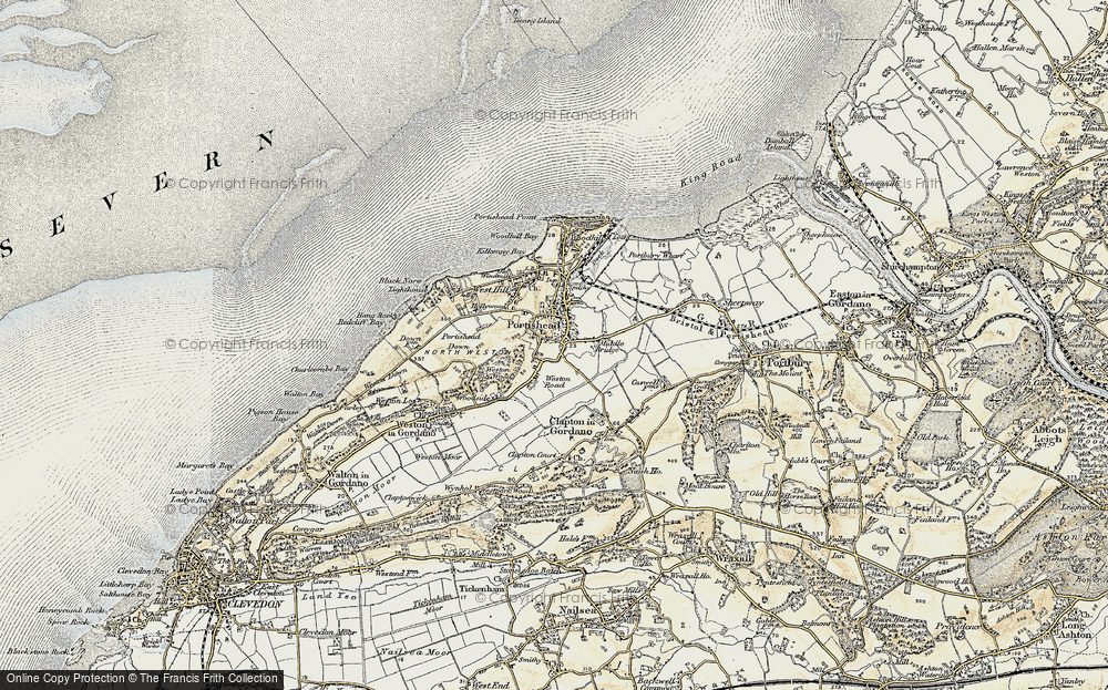 Old Map of North Weston, 1899-1900 in 1899-1900