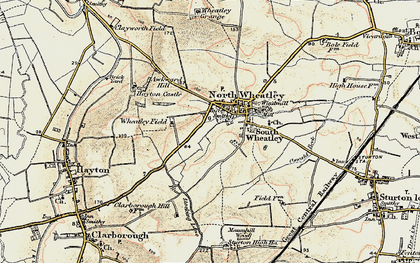 Old map of North Wheatley in 1902-1903