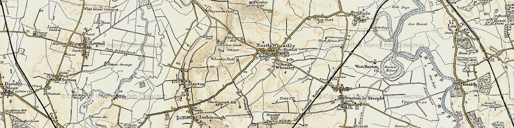 Old map of Wheatley Field in 1902-1903