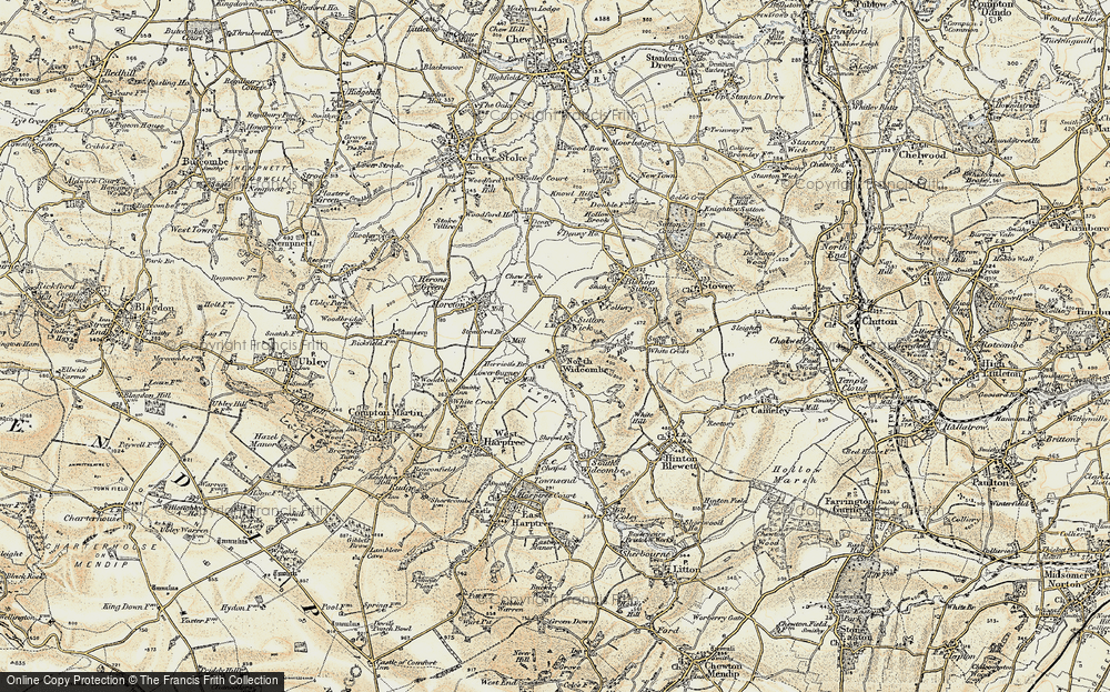 Old Map of North Widcombe, 1899 in 1899