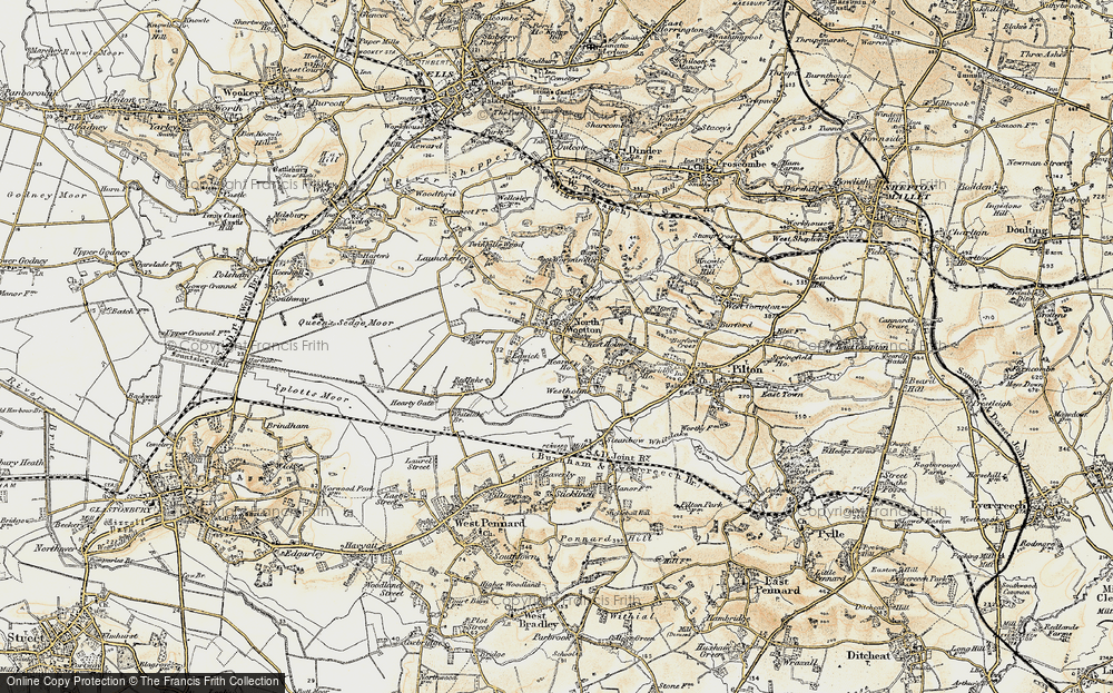 Old Map of North Wootton, 1899 in 1899