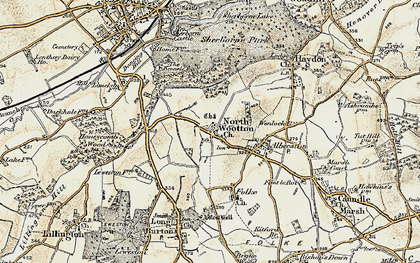 Old map of North Wootton in 1899