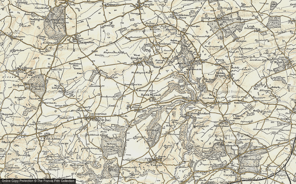 Old Map of North Wraxall, 1898-1899 in 1898-1899