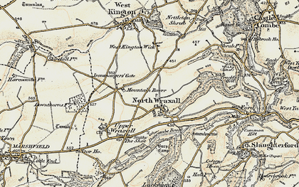 Old map of North Wraxall in 1898-1899
