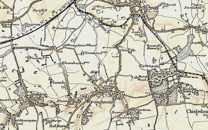 Old map of North Wroughton in 1897-1899