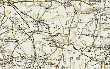Old map of Northacre in 1901-1902