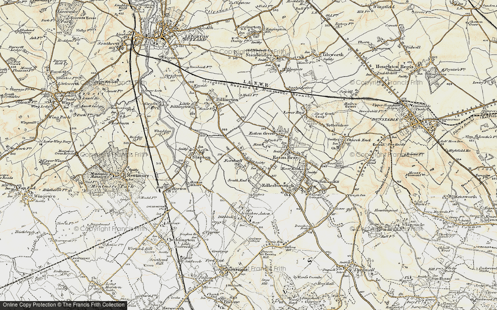 Old Map of Northall, 1898-1899 in 1898-1899
