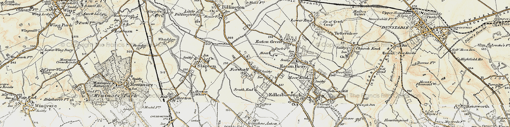 Old map of Northall in 1898-1899